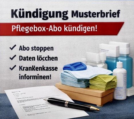 Musterbrief zur Kündigung eines Pflegebox-Abos und Widerspruch gegen untergeschobene Verträge